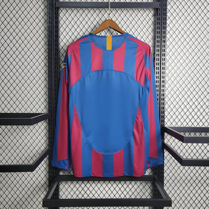 Barcelona 2005 L/S UCL Home Shirt